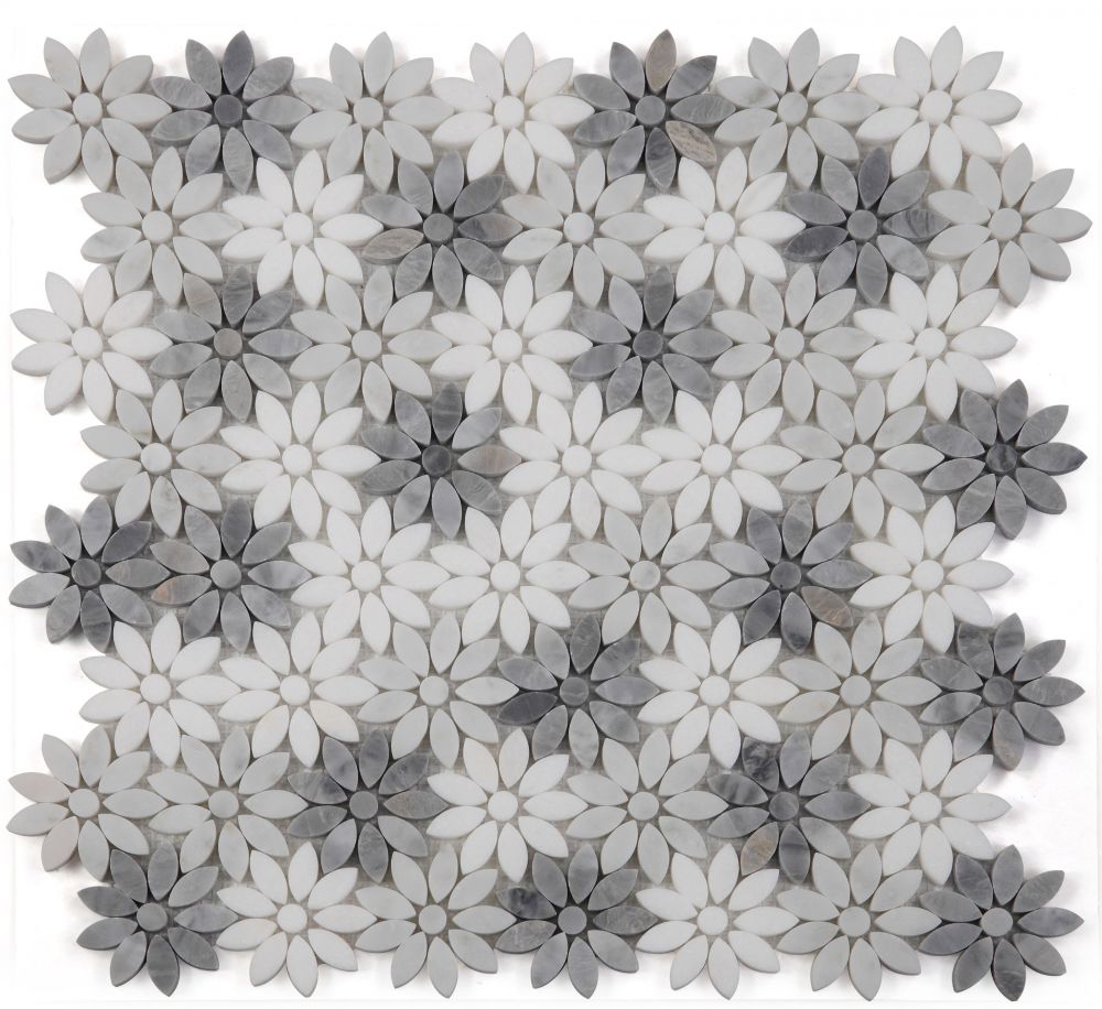 Daisy Wild Grey Mosaic – Meghatile