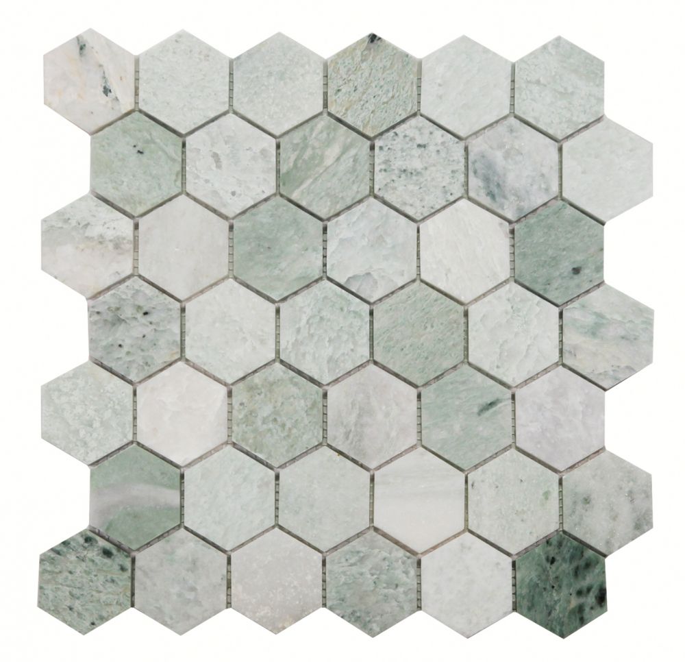 Hexagon Green Mosaic – Meghatile