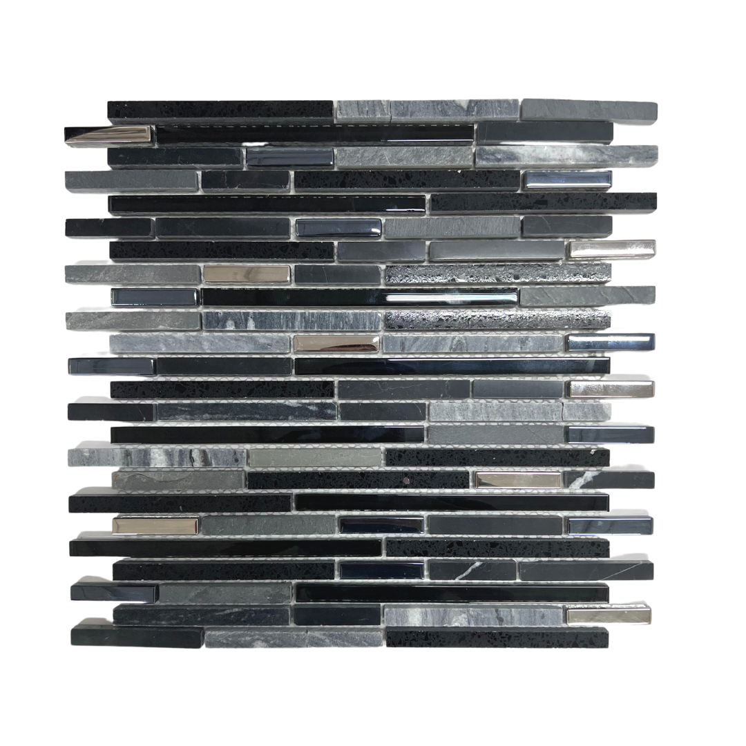 Lluvia Black Mosaic – Meghatile