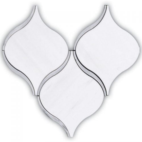 Mhjstnaj02 Dolomite White & Grey Marble Mosaic – Meghatile