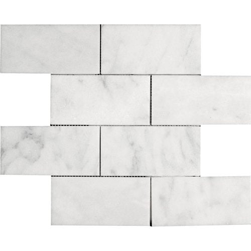 Mpmwhcrm36 White Carrara Mosaic Polished Mosaic – Meghatile