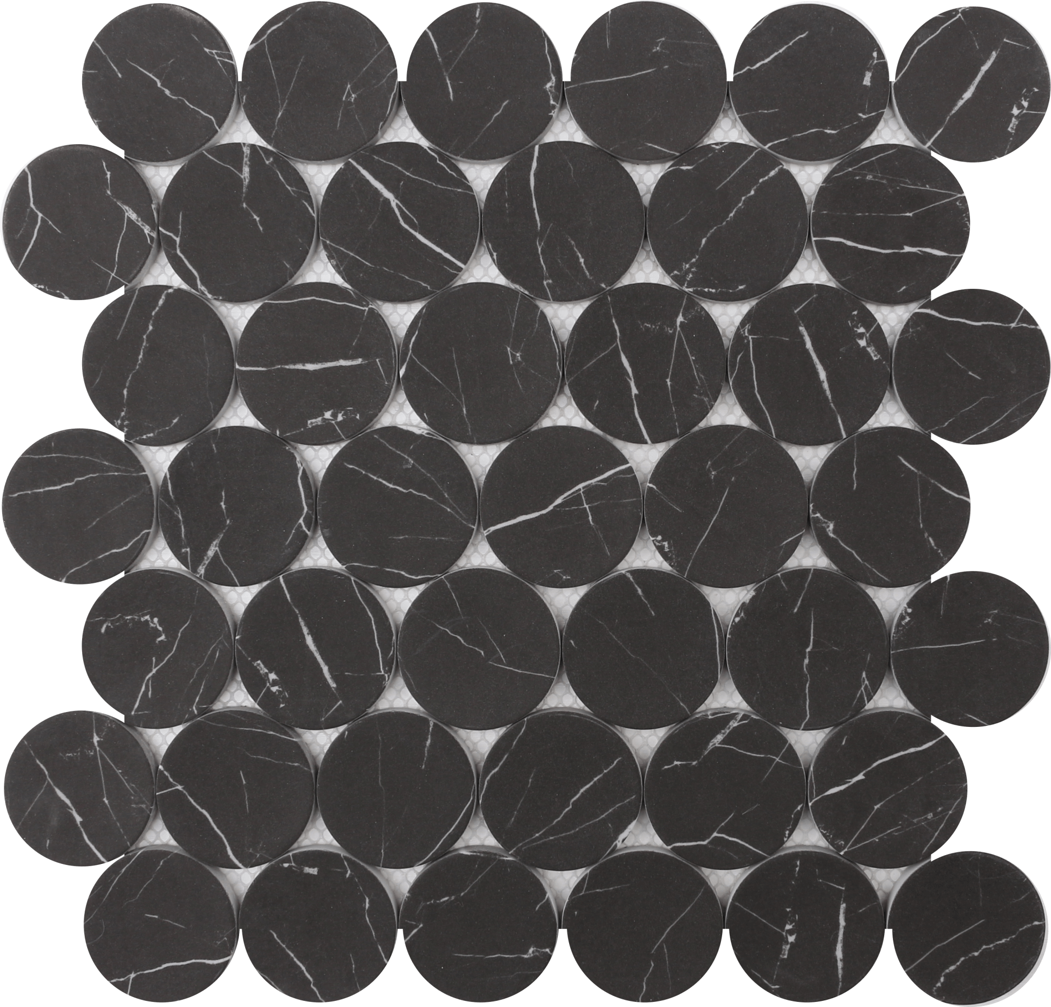 FWMRGLDO01 Nero Marquina Dots