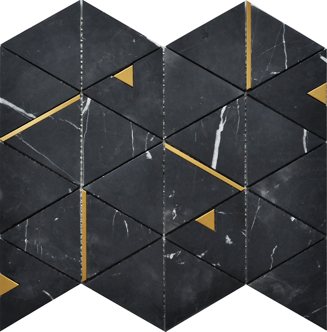 USTMTRWM05 Nero Marquina Triangle