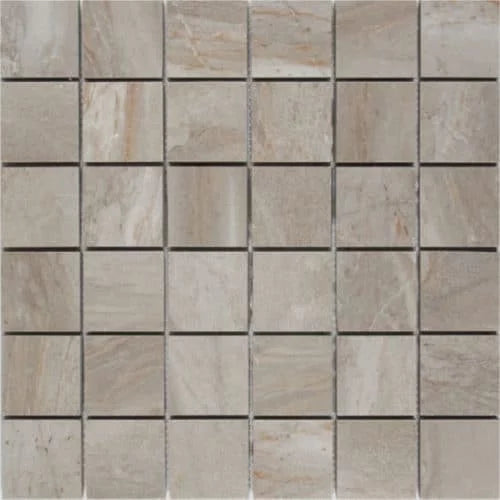 Ppmcagrm22 Canyon Grigio 2"X2" Mosaic 12"X12" Mosaic – Meghatile