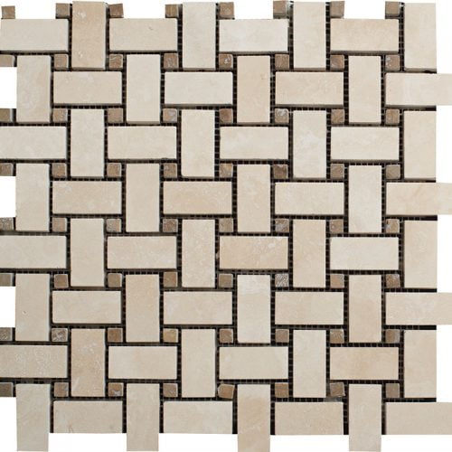 Thmdebwm12 Basket Weave Miami Light Mosaic Honed&Filled Mosaic – Meghatile