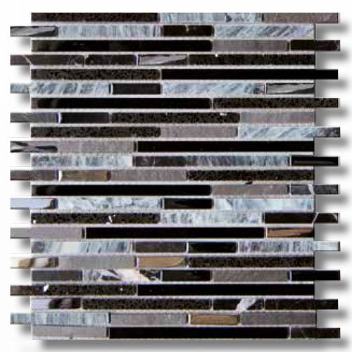 Lluvia Black Mosaic – Meghatile