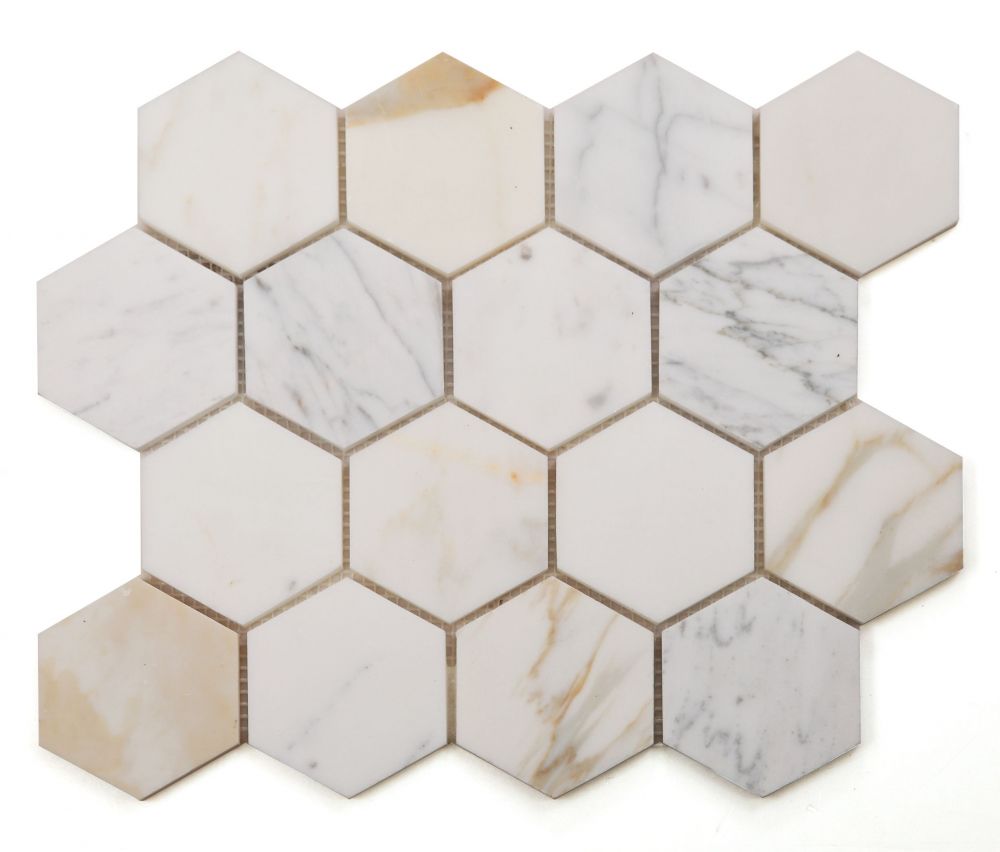 HEXAGON CALACATTA GOLD