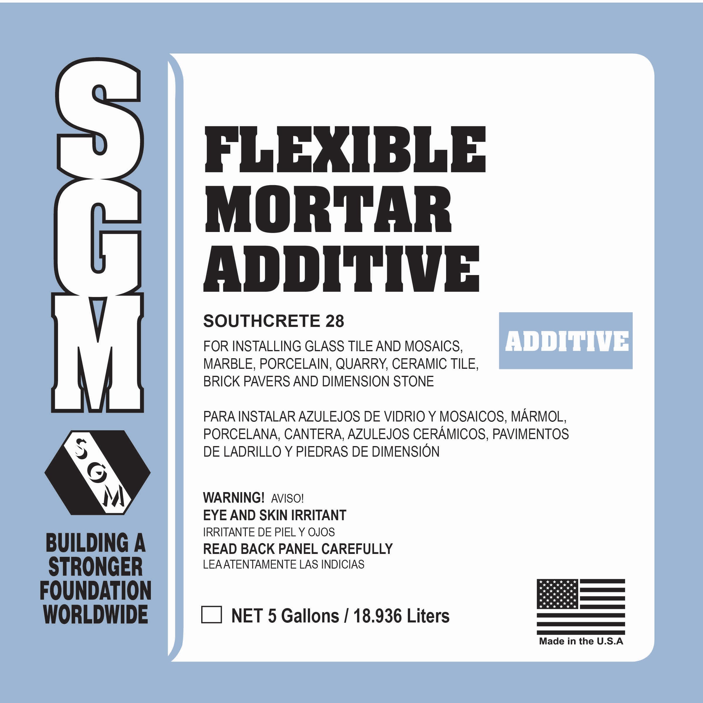Southcreteâ„¢ 28 Flexible Mortar Additive 1Gal Settings Materials – Meghatile