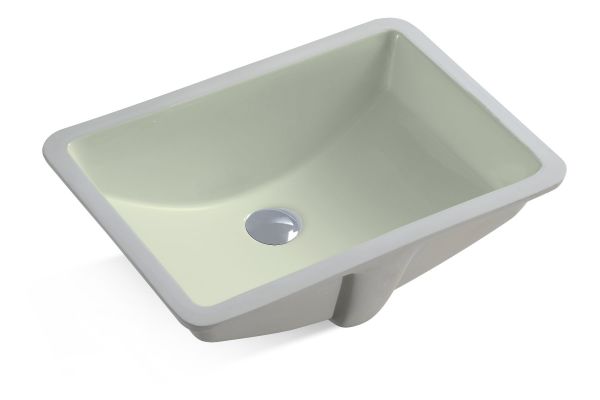 CERAMIC SQUARE IVORY UNDERMOUNT SINK