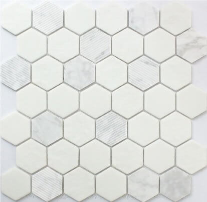 FWMGST1001 Carrara Hexagon