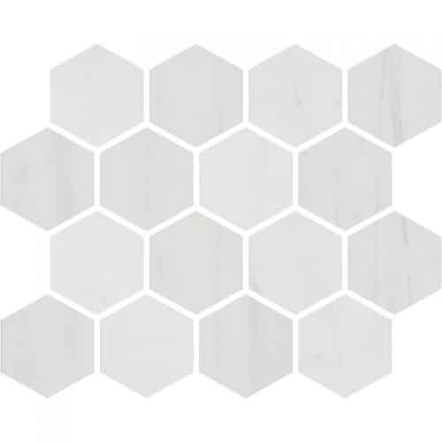 MHMDOHEM33 Dolomite Mosaic Hexagon Honed