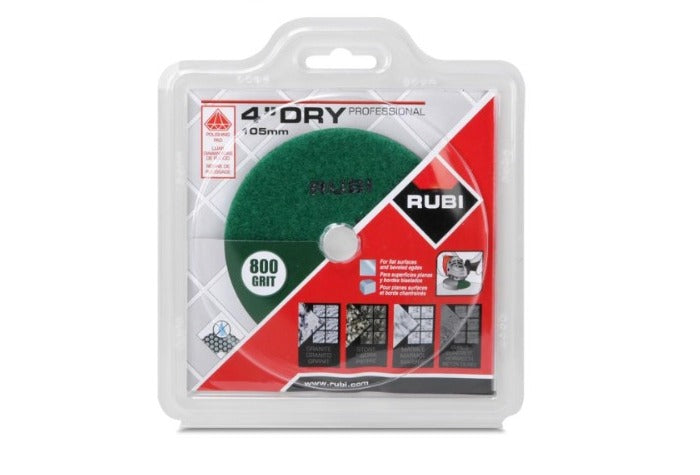 Resin dry polishing pad 800 grit 4" - HQ